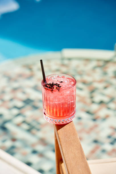 istock Fresh cold cocktail with red berries and alcohol 1607974819