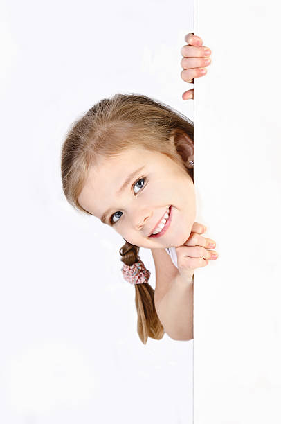 istock Smiling cute little girl isolated 160797790