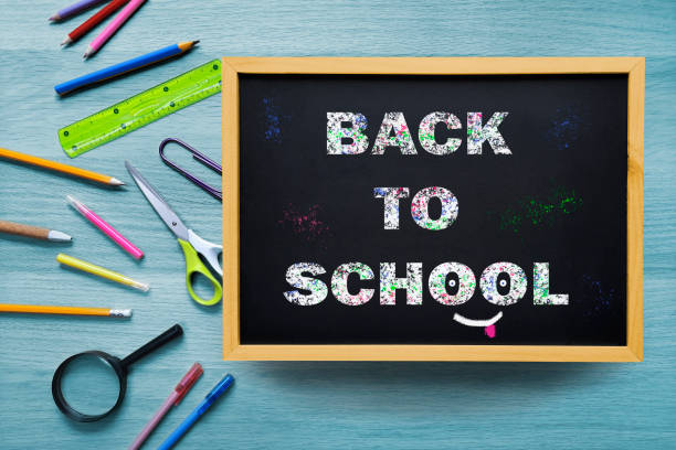 istock Back to School. Chalk writing on blackboard. 1607981413