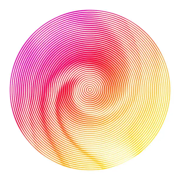 Vector illustration of Abstract Background with spinning swirl pattern