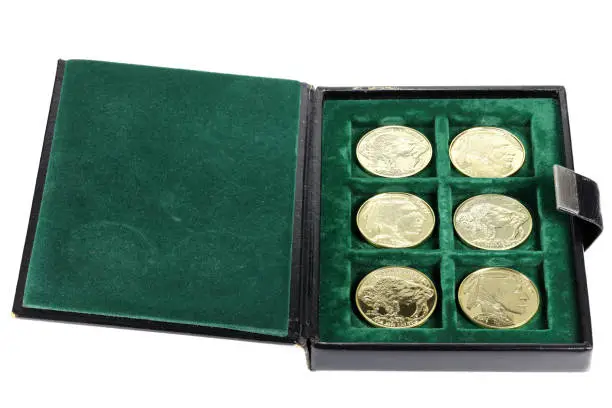 Photo of 1 ounce American Buffalo gold bullion coins