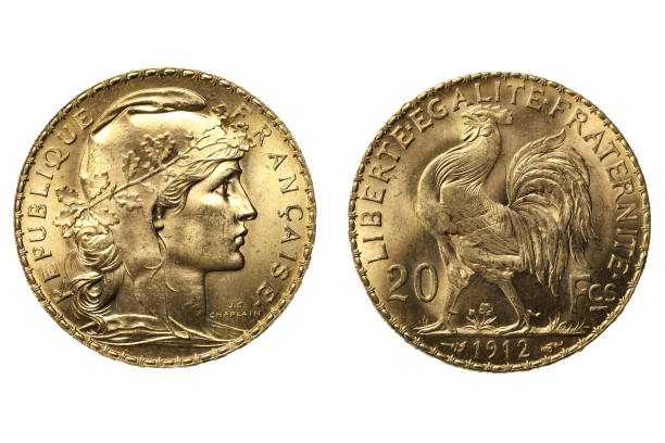 istock French 20 Francs gold coins 1608040002