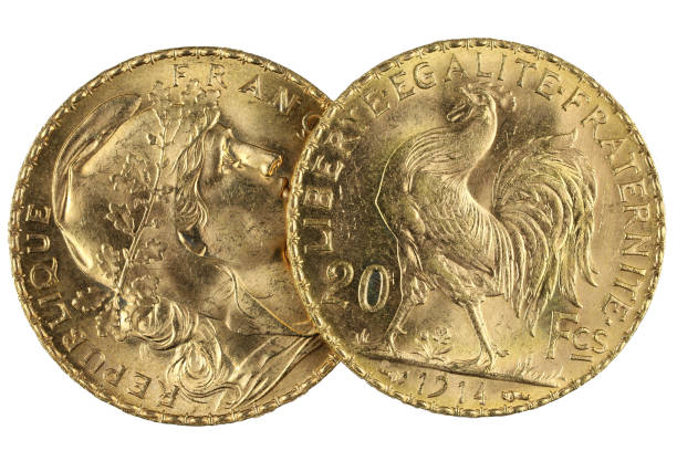 istock French 20 Francs gold coins 1608040028