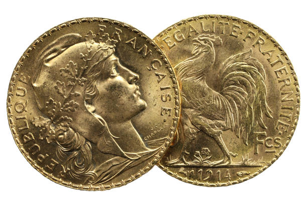 istock French 20 Francs gold coins 1608040054