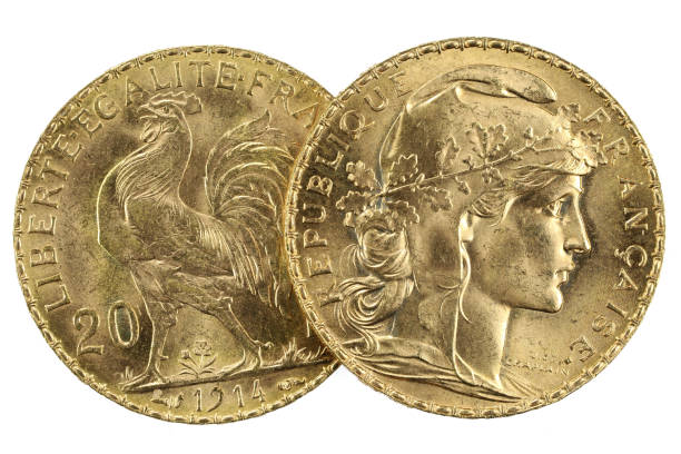 istock French 20 Francs gold coins 1608040556