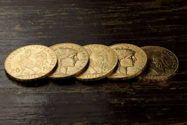 istock French 20 Francs gold coins 1608041012