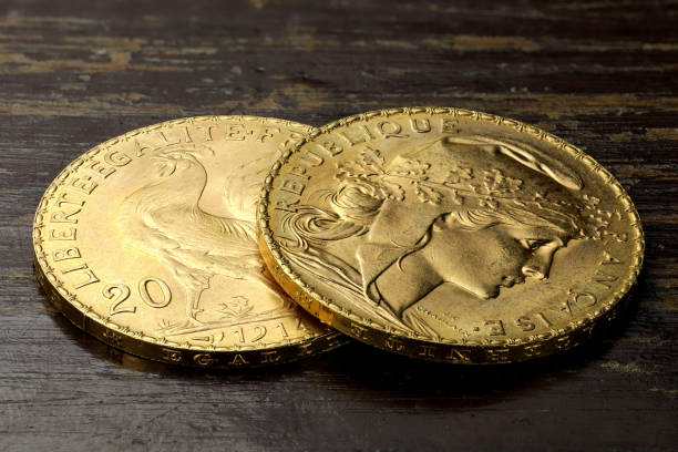 istock French 20 Francs gold coins 1608041036