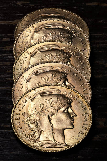 istock French 20 Francs gold coins 1608041104