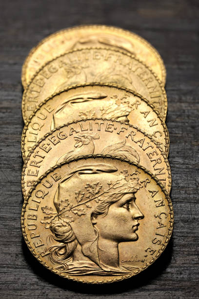 French 20 Francs gold coins