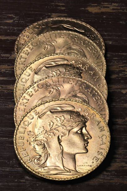 istock French 20 Francs gold coins 1608041134