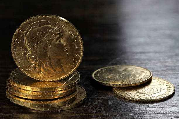 istock French 20 Francs gold coins 1608041259