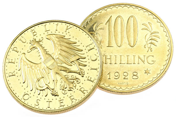 istock Austrian 100 Schilling gold coins 1608041919