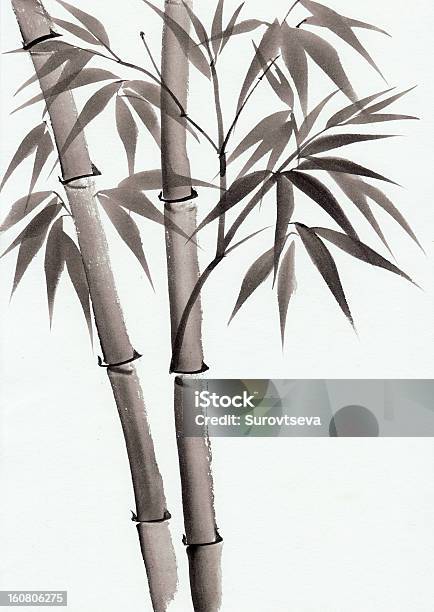 Aquarell Von Bambus Stock Vektor Art und mehr Bilder von Aquarell - Aquarell, Asiatische Kultur, Ast - Pflanzenbestandteil