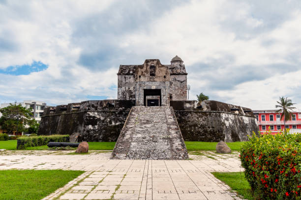 Bastion of Santiago, Veracruz stock photo