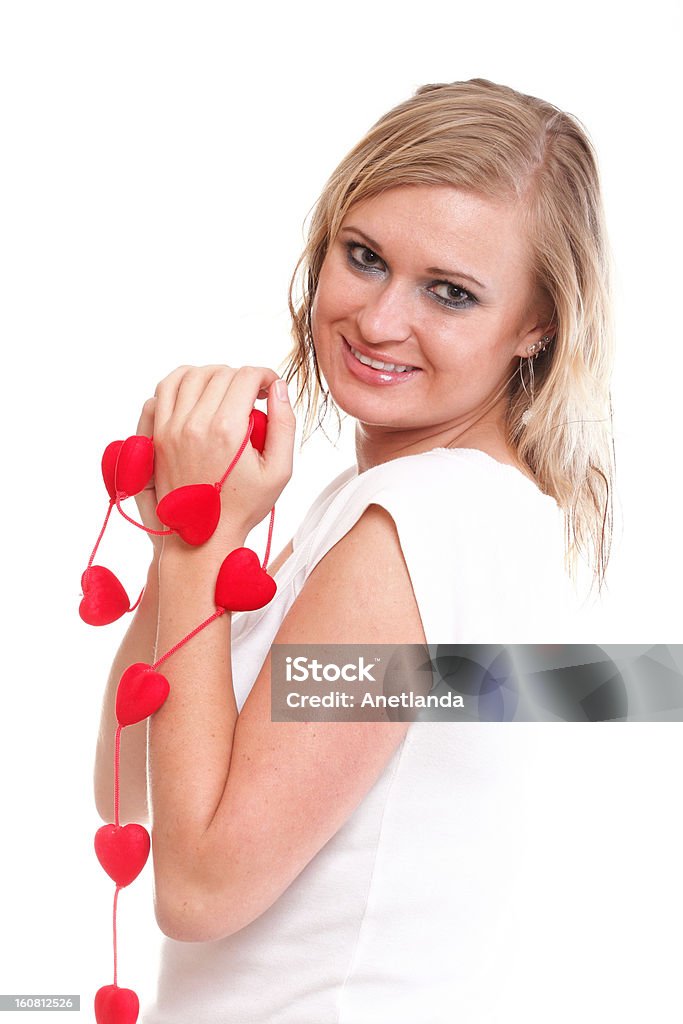 Símbolo de corazón de mujer manos aisladas - Foto de stock de Adulto libre de derechos