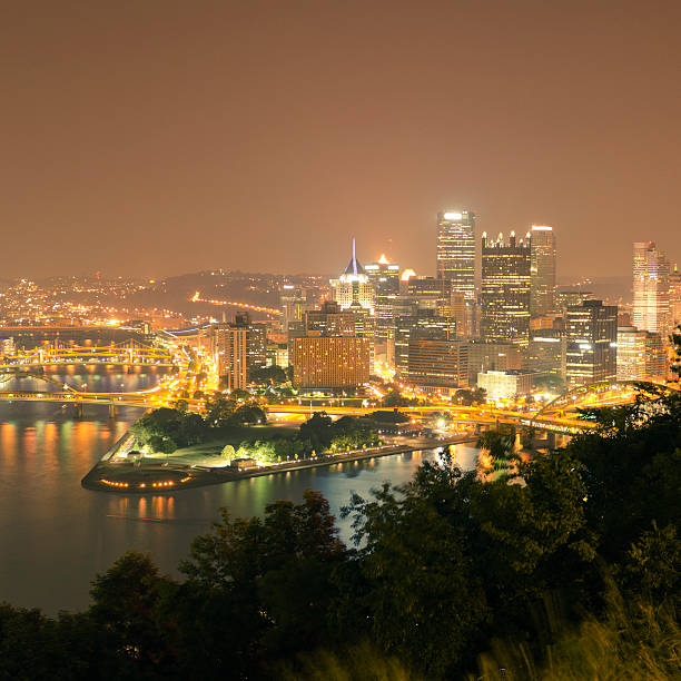 istock Pittsburgh view by night from a south hill 160813529