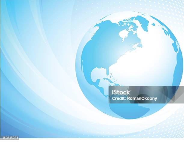 Light Blue Świecie Ameryce Północnej - Stockowe grafiki wektorowe i więcej obrazów Globus - Wyposażenie do nawigacji - Globus - Wyposażenie do nawigacji, Tło, Planeta