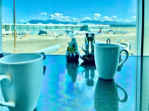 istock Morning coffee at an airport 1608178656