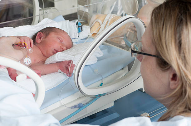 istock A tiny new born baby lying in a incubator 160819621