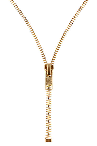 zipper isolated on white