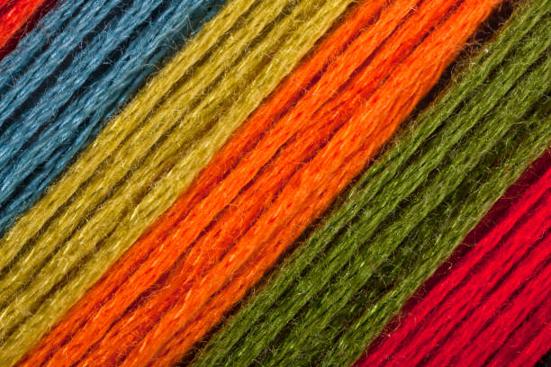 istock Close  To Blue, Yellow, Orange, Green  Threads Diagonal 160821369