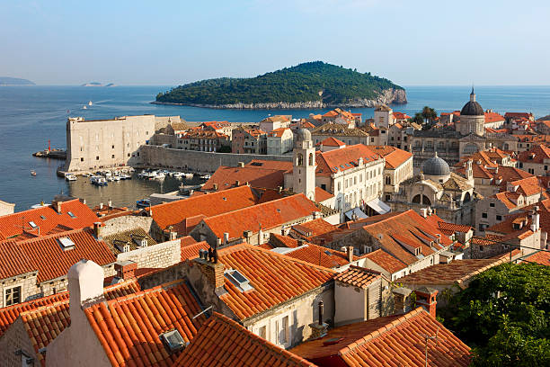 istock Dubrovnik Sunny Afternoon Panoramic View with The Harbor 160823855
