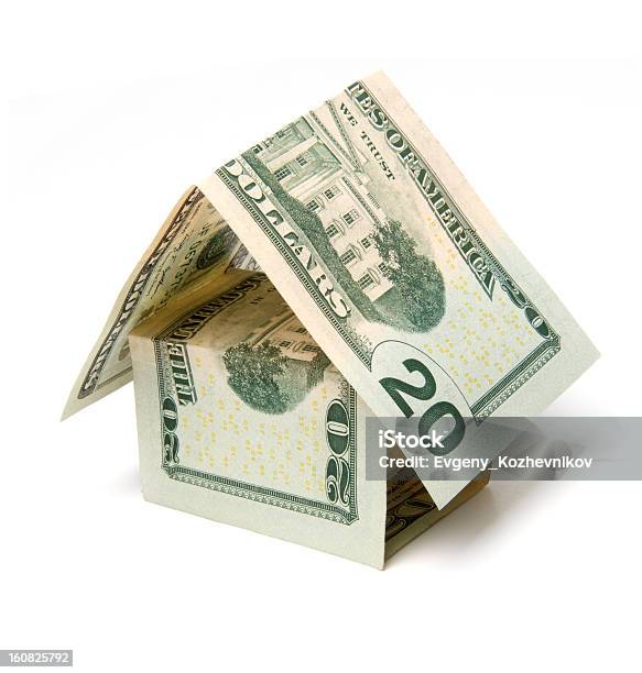 House Dollar Billssímbolo De La Hipoteca Crédito Foto de stock y más banco de imágenes de Billete de banco - Billete de banco, Billete de dólar estadounidense, Cartel inmobiliario