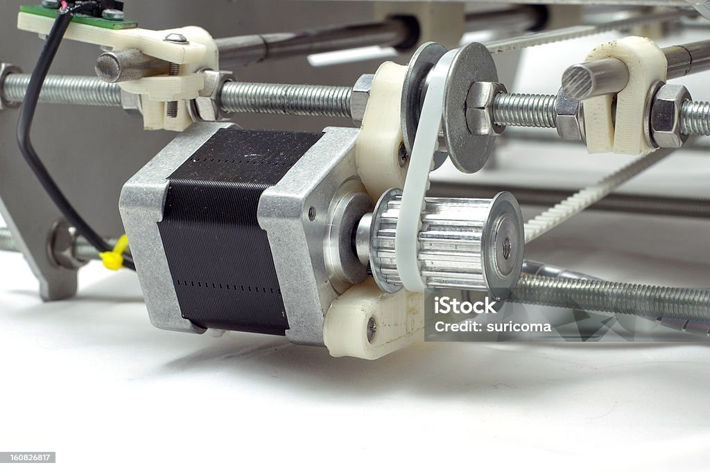 pinion Photo fragment of  machine.  gear. 3-D printer Communication Stock Photo