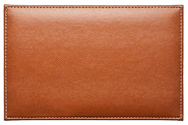 Leather label stock photo