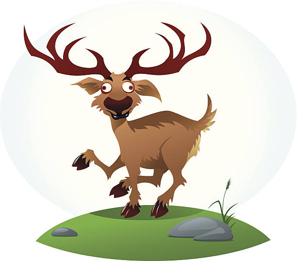 ilustrações de stock, clip art, desenhos animados e ícones de veado - red deer animal mammal wildlife