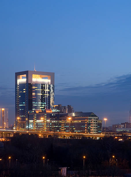 istock Moscow City skyscrapers at night 160831207