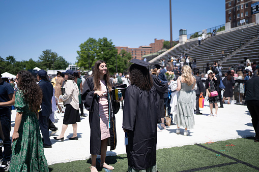 Proud graduated male student