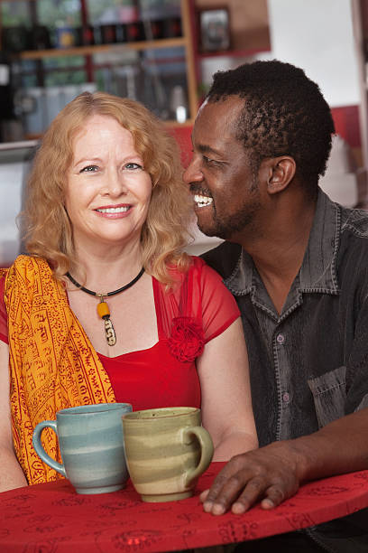 istock Attractive Mixed Couple in Restaurant 160832734
