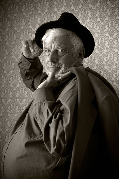 istock Senior Man Holding His Jacket And Hat, 160836107