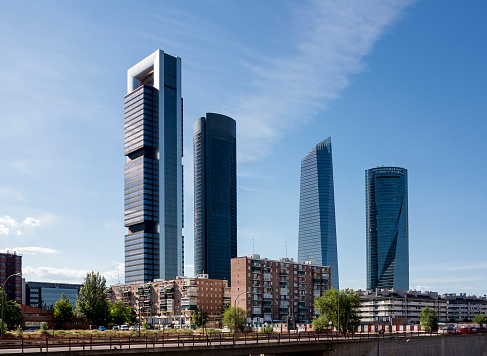 Cuatro Towers distrito de negocios de la ciudad de Madrid photo