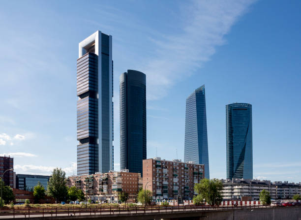 istock Four Towers business district Madrid 160837415