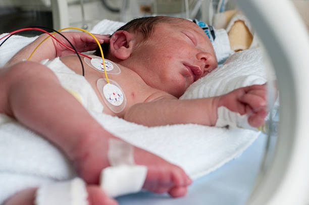 istock Newborn baby in incubator 160838910