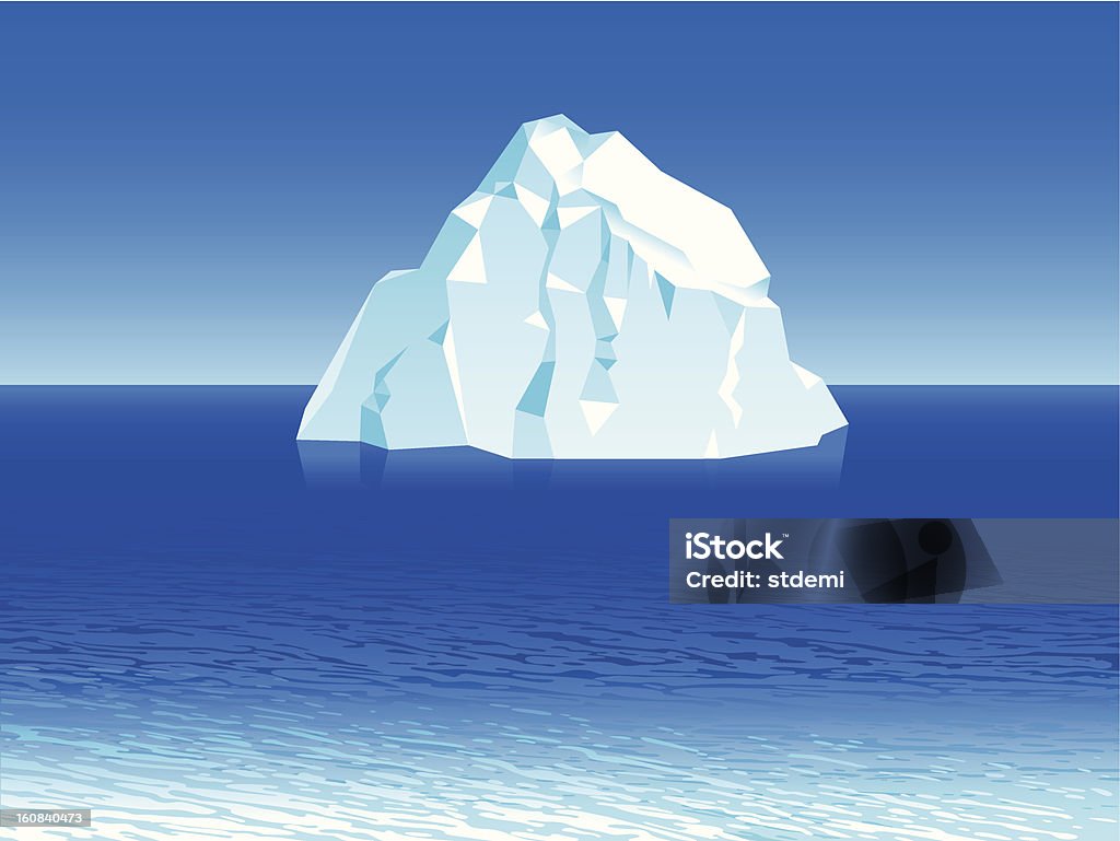 iceberg - arte vectorial de Iceberg - Formación de hielo libre de derechos
