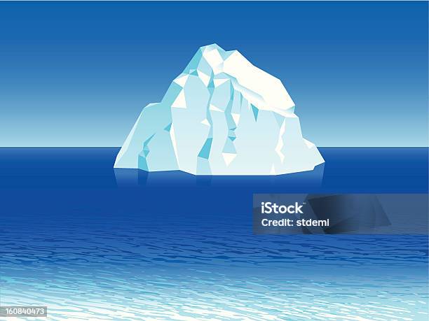 Icebergue - Arte vetorial de stock e mais imagens de Icebergue - Formação de gelo - Icebergue - Formação de gelo, Vetor, Azul