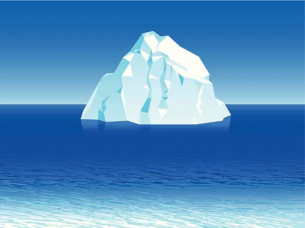 Vector illustration of iceberg