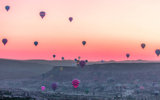 Kappadocia, Turkey Hot Air Balloon ride Pre sunrise