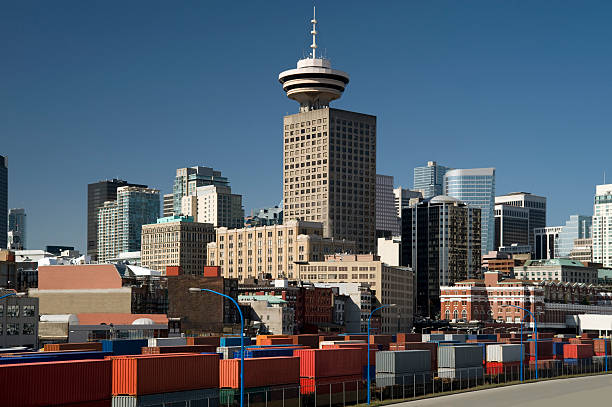 stacja-handlowe w vancouver - urban scene canada city horizontal zdjęcia i obrazy z banku zdjęć