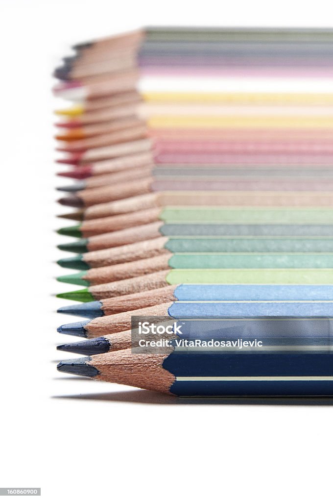 Farbige Buntstifte - Lizenzfrei Bleistift Stock-Foto