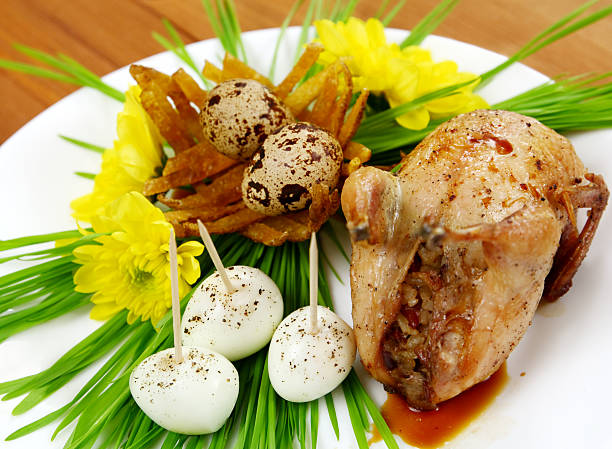 Quail andl eggs