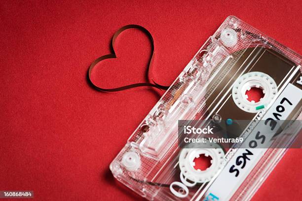 Valentines Day Card Template Stock Photo - Download Image Now - Audio Cassette, Concepts, Concepts & Topics