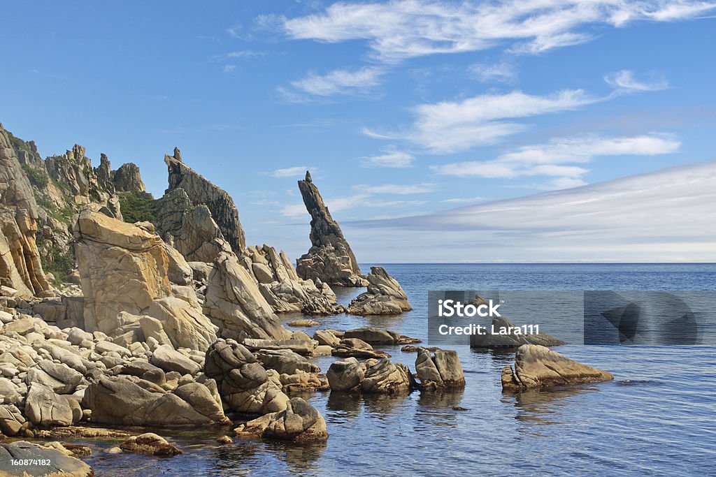 Rochas Cape Laplace em um dia ensolarado - Foto de stock de Azul royalty-free