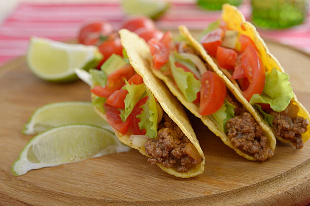 istock Tacos with ground beef and vegetables 160876953
