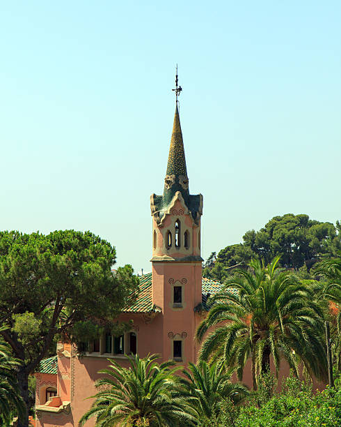 antonio gaudí park guell, barcellona, spagna - antonio gaudi foto e immagini stock