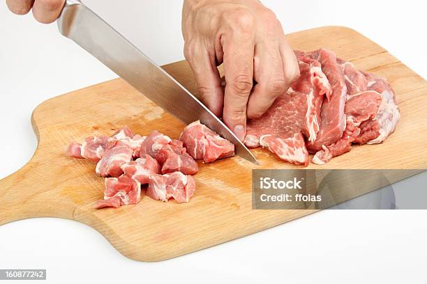 Cocinar Carne De Cerdo Foto de stock y más banco de imágenes de Alimento - Alimento, Bistec, Carne