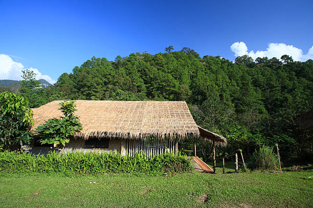 istock Wooden cabin near the mountain 160879204